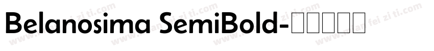 Belanosima SemiBold字体转换